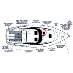 Ojos de buey en cubierta de cuarto de baño para un Evasion 29