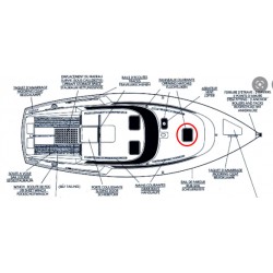 Bedroom deck porthole for an Evasion 29