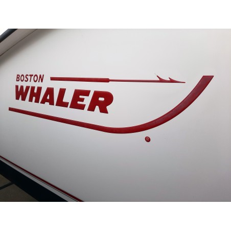 Embossed Boston WHALER Logo Sticker