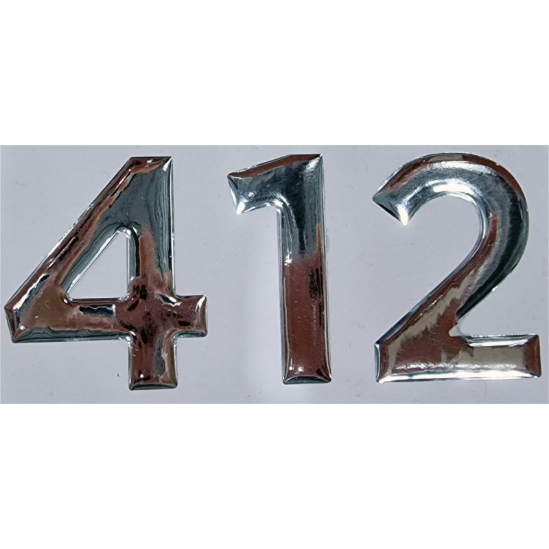 Embossed Dufour logo sticker for D 310, 412 or 460