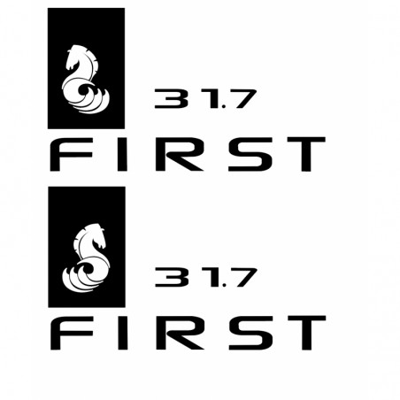 Black Bénéteau logo decal for First 31.7 large