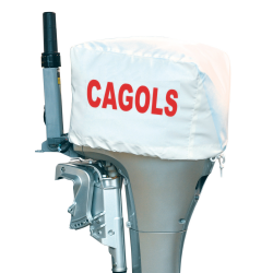 Housse de moteur avec nom de bateau