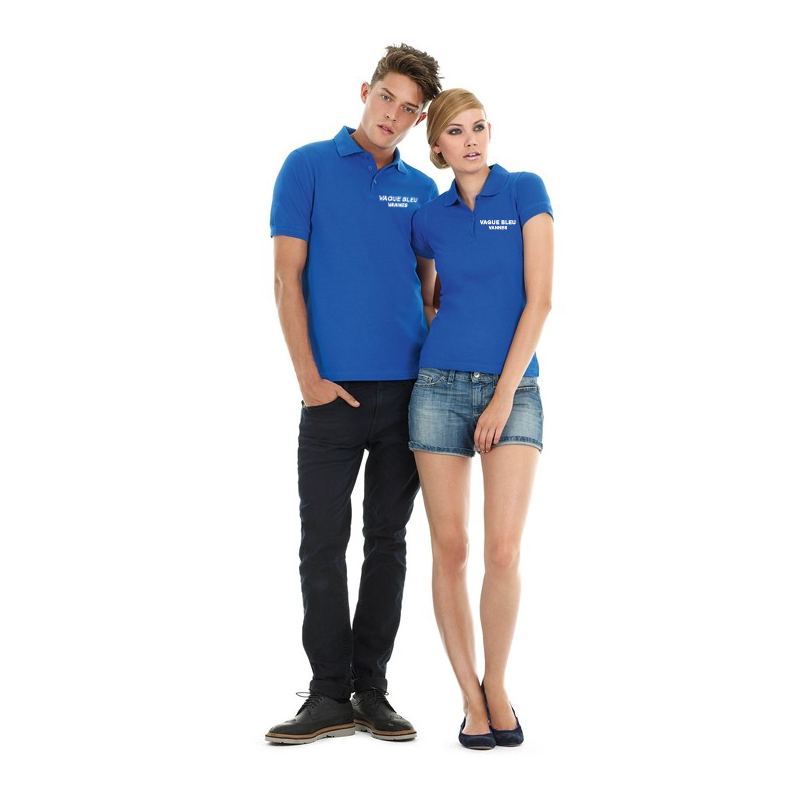 Polo avec le nom de votre bateau brodé + port d'attache