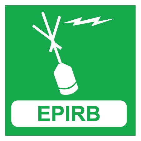 EPIRB beacon marker sticker