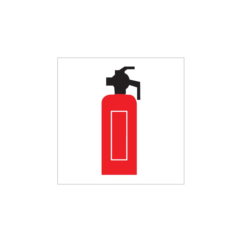 Fire extinguisher marker sticker
