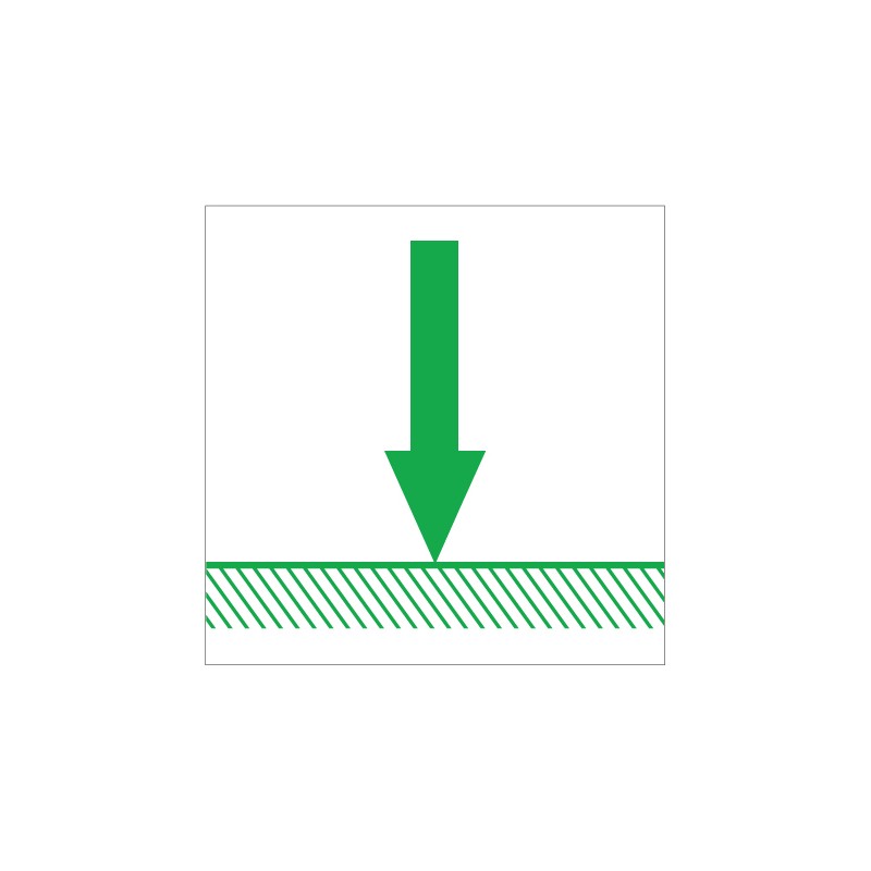 Lifting strap marker sticker