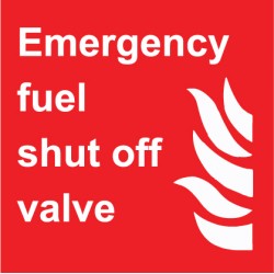 Fire instruction sticker