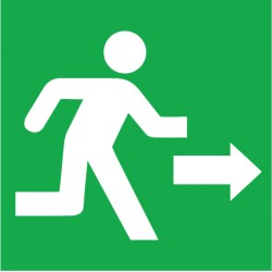 Etiqueta de salida a la derecha