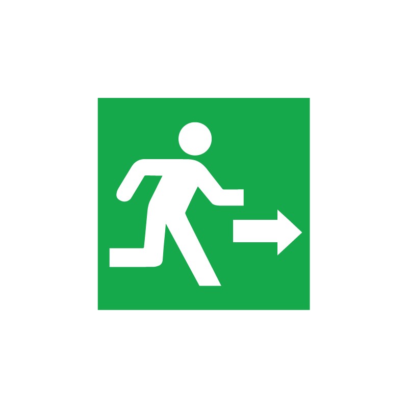 Right exit marker sticker