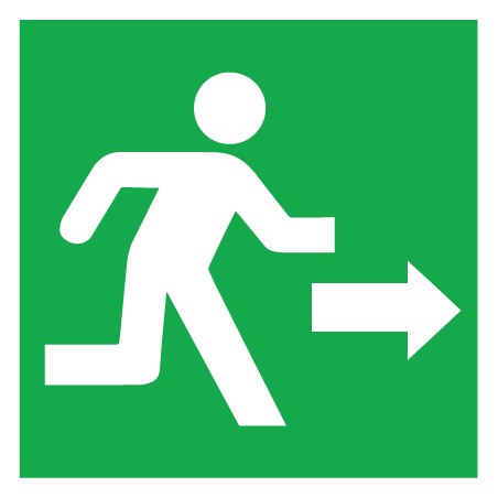 Right exit marker sticker