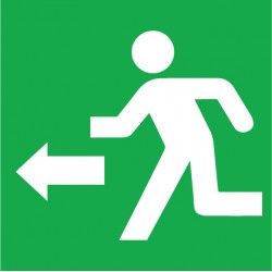 Left exit marker sticker