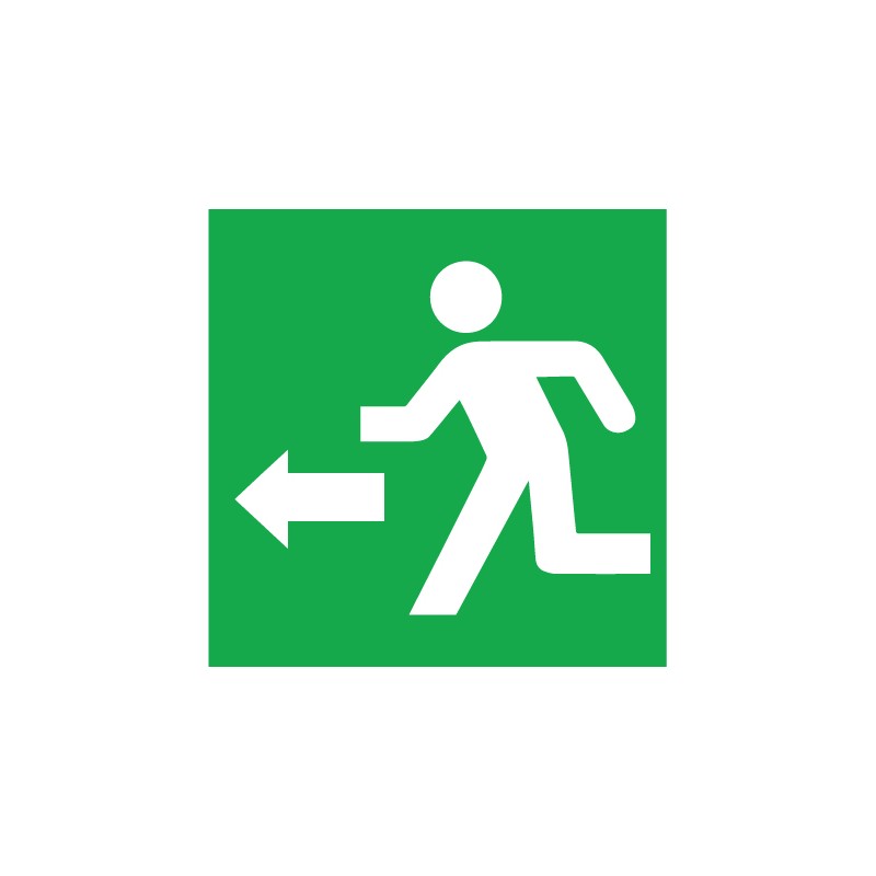 Left exit marker sticker