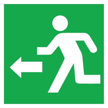 Left exit marker sticker