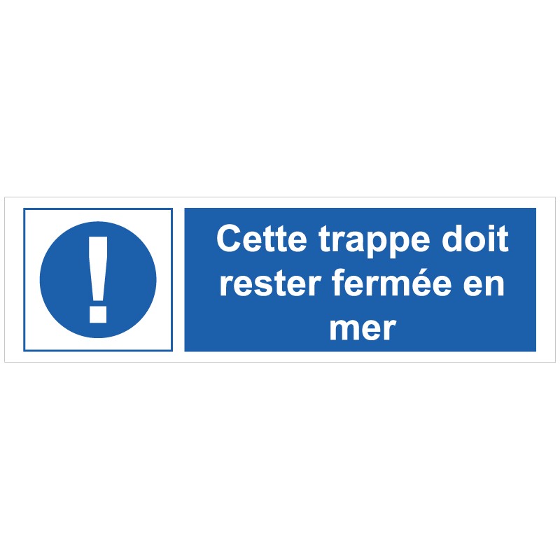 Sticker instruction trappe en Français