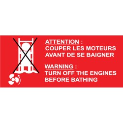 Sticker instruction moteur