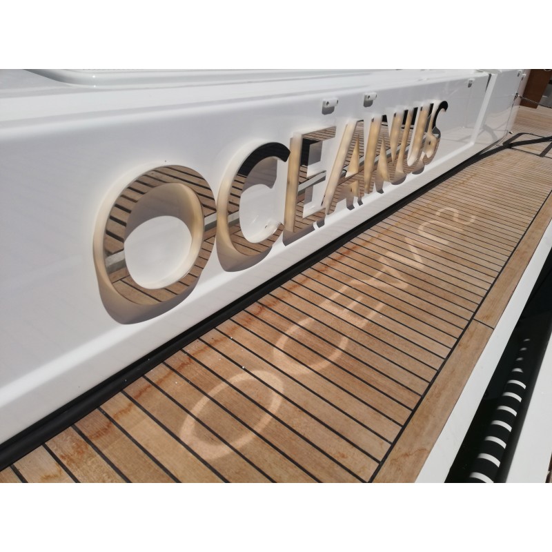 Nom lumineux avec LED couleur blanc chaud