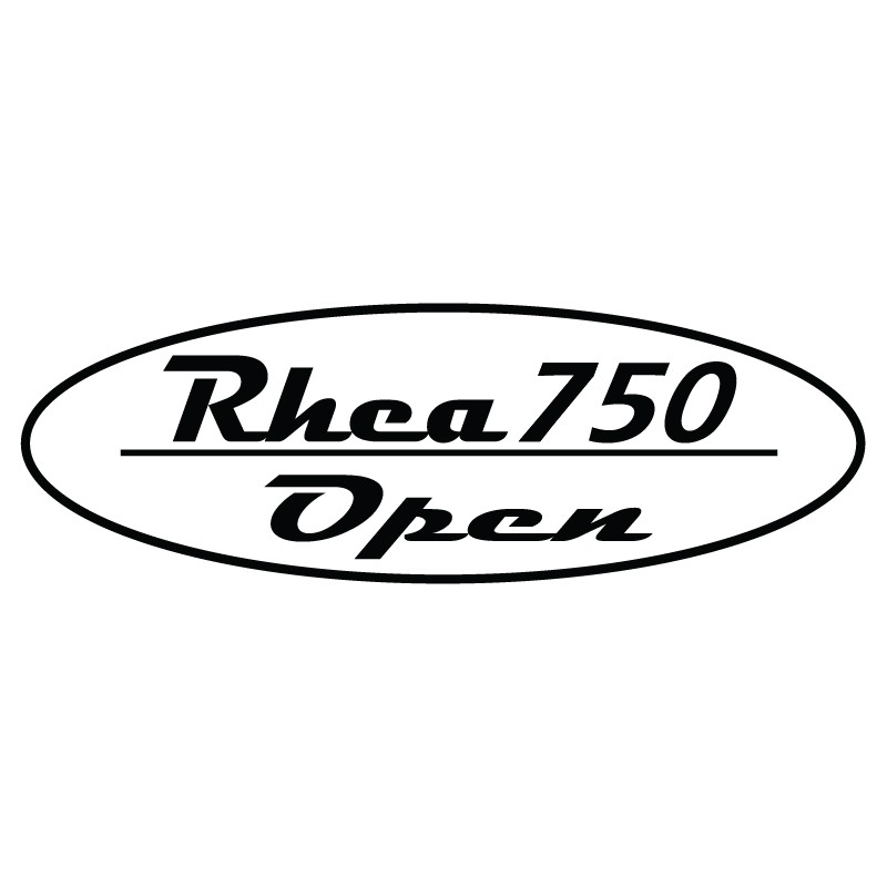 Adesivo con logo aperto Rhea 750