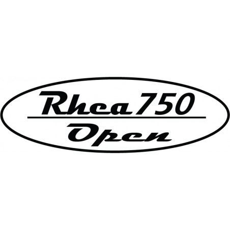 Autocolante com logotipo aberto Rhea 750