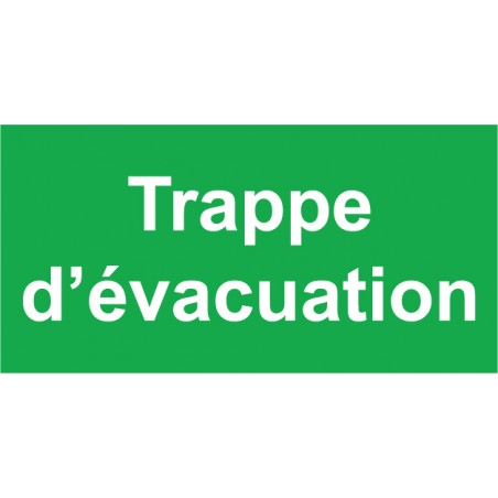 repérage trappe évacuation