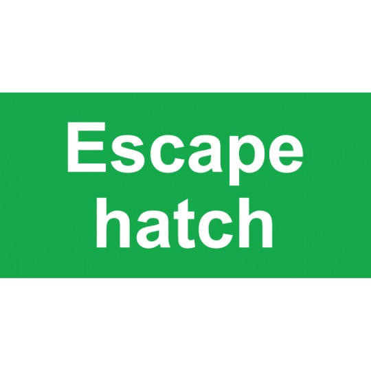 Sticker repérage trappe évacuation