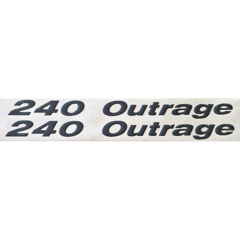 Sticker 240 Outrage Boston WHALER en relief