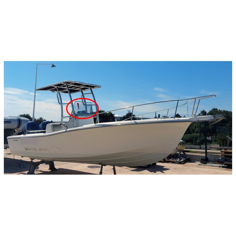 White Shark 215 Windshield