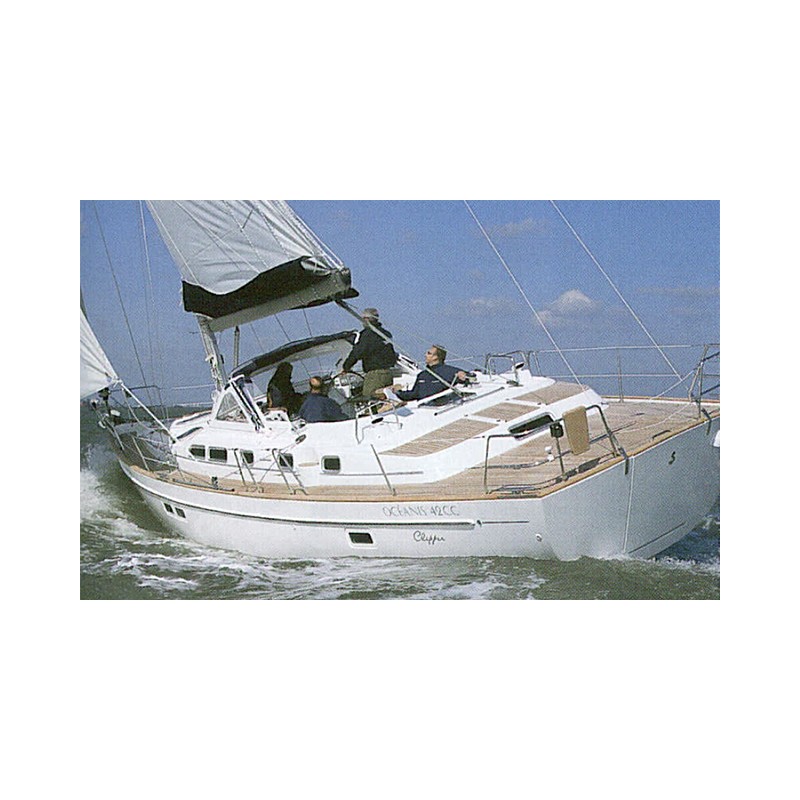 Oceanis 42 cc Descent door