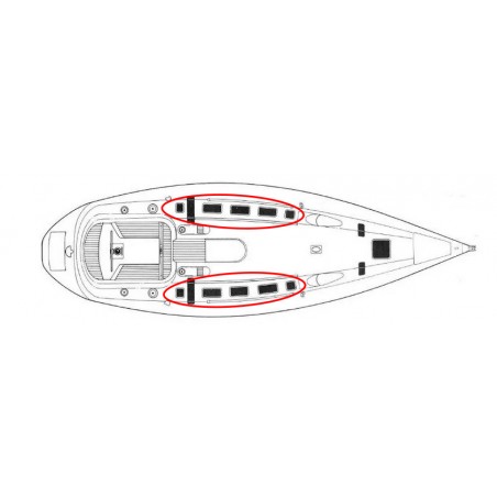 deck portholes complete kit for First 41 S5