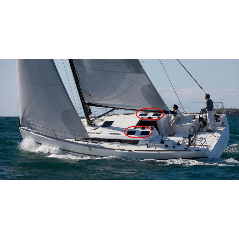 vitrage de rechange pour panneaux de pont de Dufour 36 performance