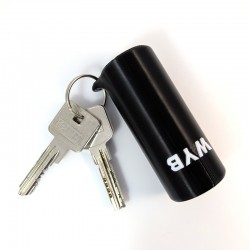 Porte-clé flotteur cylindre avec nom