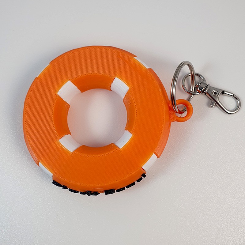Porte-clé flotteur bouée avec nom