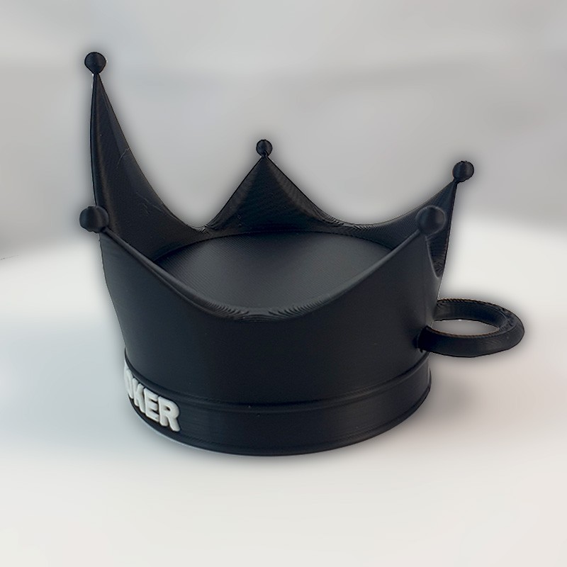 Porte-clé flotteur couronne avec nom
