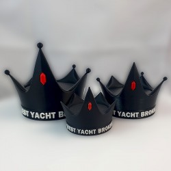 Porte-clé flotteur couronne avec nom