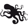 Sticker pieuvre Adhésif pour Bateau