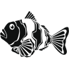 Sticker Poisson Adhésif pour Bateau