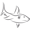 Sticker Requin Adhésif pour Bateau