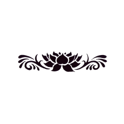 Sticker frise tribal fleur