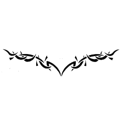 Sticker frise tribal