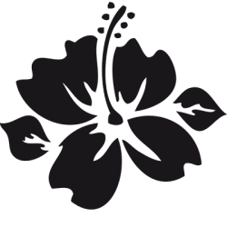 Sticker Hibiscus Adhésif pour Bateau