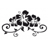 Sticker Hibiscus Adhésif pour Bateau