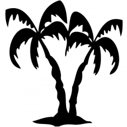 Sticker Palmier Adhésif pour Bateau