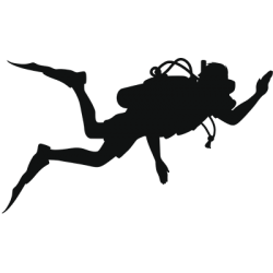 Sticker Plongeur Adhésif pour Bateau