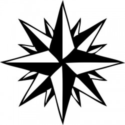 Sticker rose des vents Adhésif pour Bateau