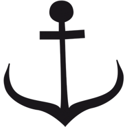 Sticker Ancre 2 adhésif pour bateau