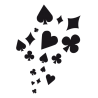 Sticker Coeur Pique Carreau Trèfle de Carte