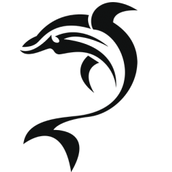 Sticker Dauphin adhésif pour bateau