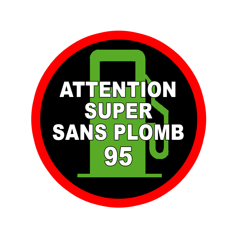 Sticker repérage de carburant super 95