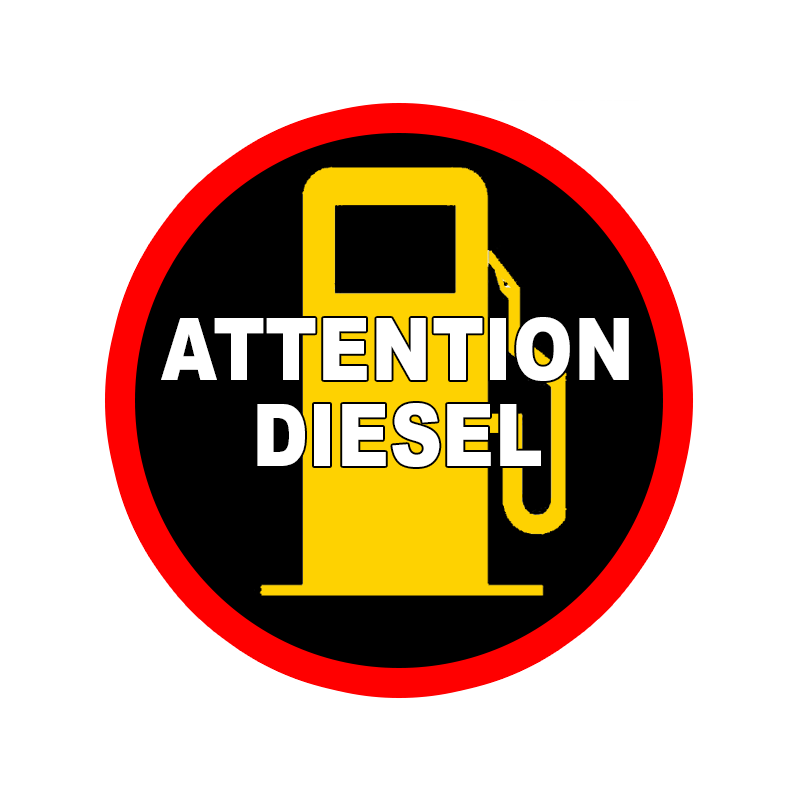 Sticker repérage de carburant gasoil