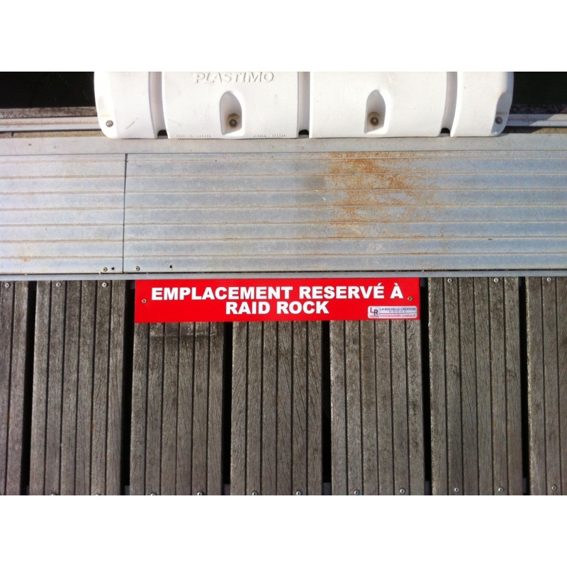 Nom de bateau sur le ponton