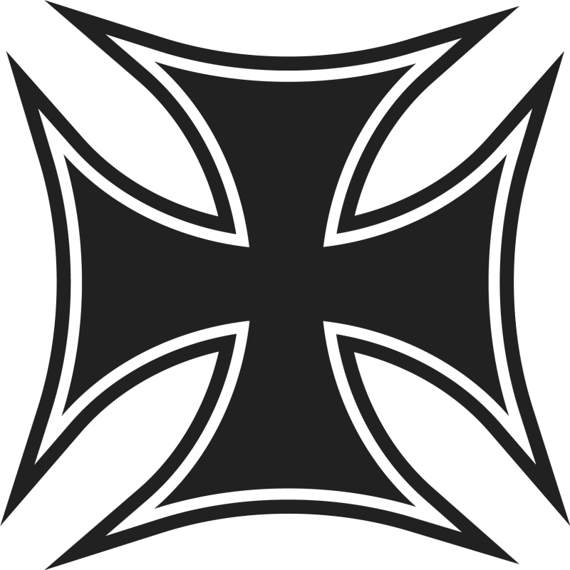 Sticker Croix de Malte 2